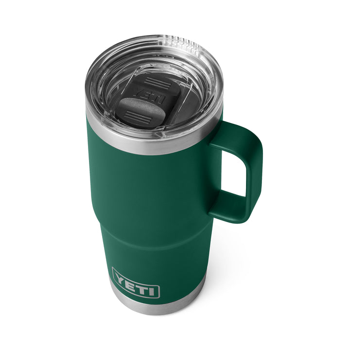 Yeti Rambler 20 oz Travel Mug - Black Forest Green