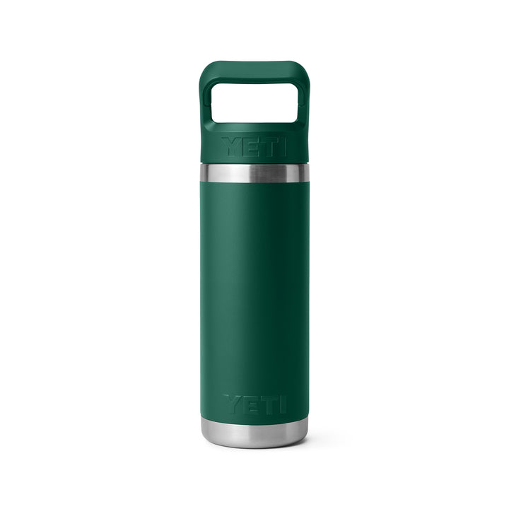 Yeti Rambler 18 oz Colour Straw Bottle - Black Forest Green