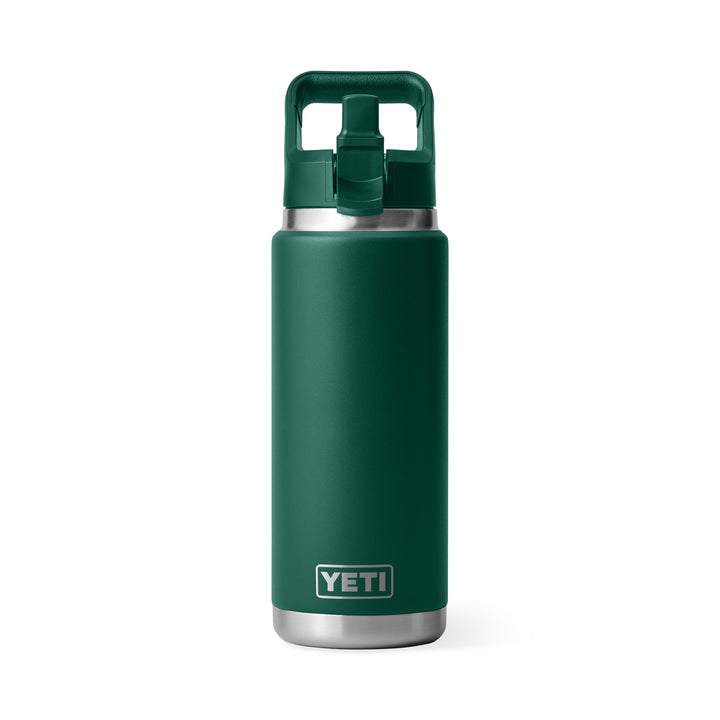 Yeti Rambler 26 oz Colour Straw Bottle - Black Forest Green