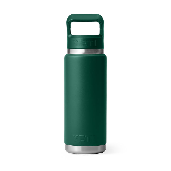 Yeti Rambler 26 oz Colour Straw Bottle - Black Forest Green