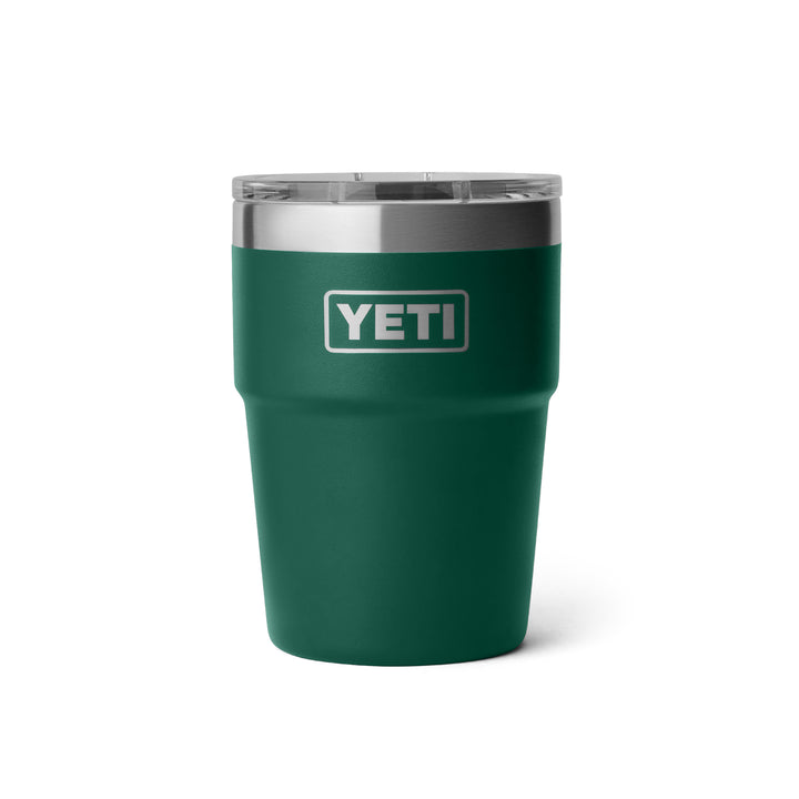 Yeti Rambler 16 oz Stackable Cup - Black Forest Green