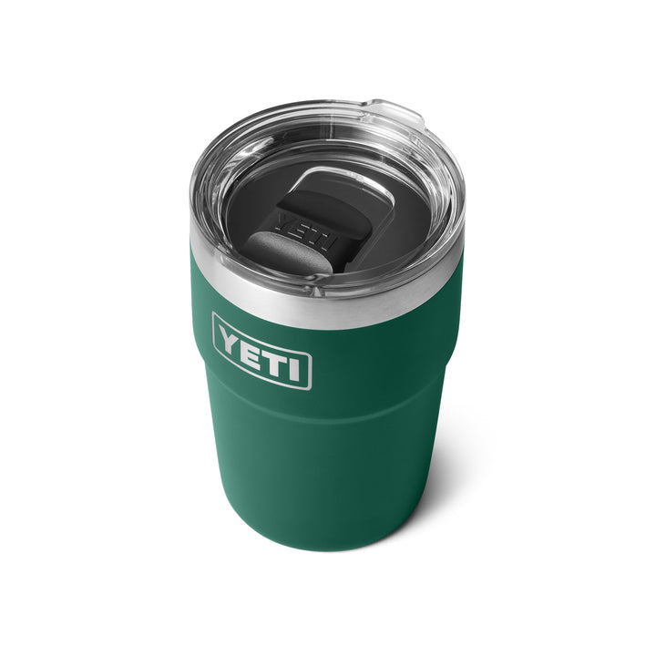 Yeti Rambler 16 oz Stackable Cup - Black Forest Green