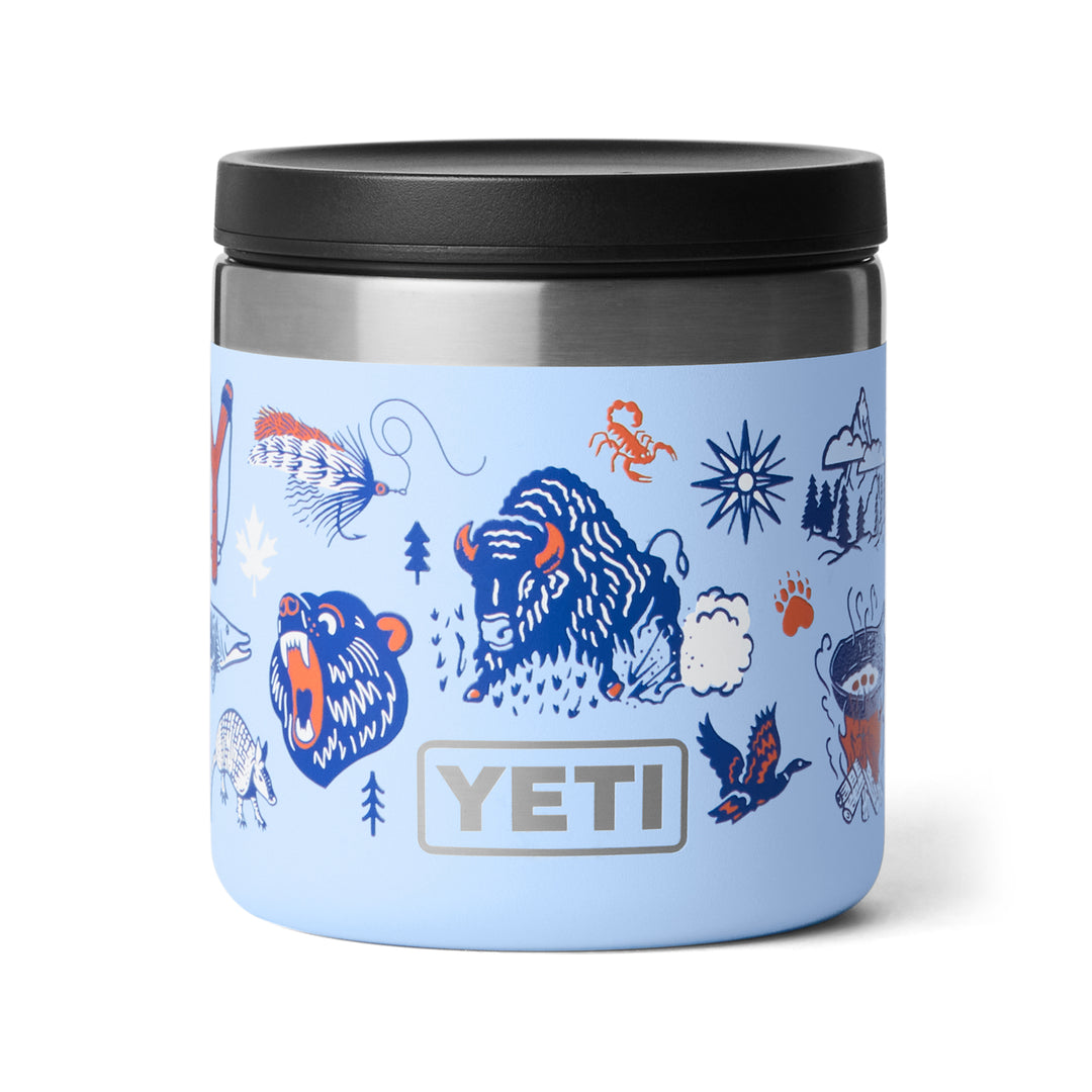 Yeti Rambler 8oz Food Jar - Summer Graphic Big Sky Blue