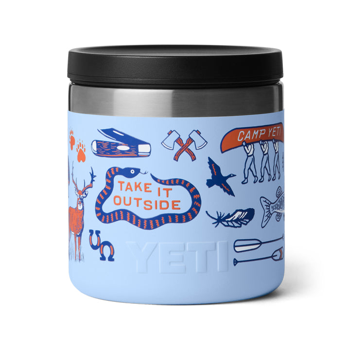 Yeti Rambler 8oz Food Jar - Summer Graphic Big Sky Blue