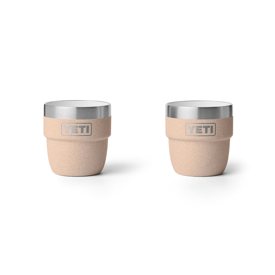 Yeti Rambler 4oz Two Pack Ceramic Lined Stackable Cups - Tahini