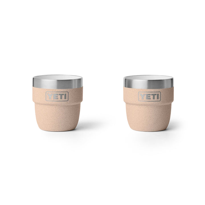 Yeti Rambler 4oz Two Pack Ceramic Lined Stackable Cups - Tahini