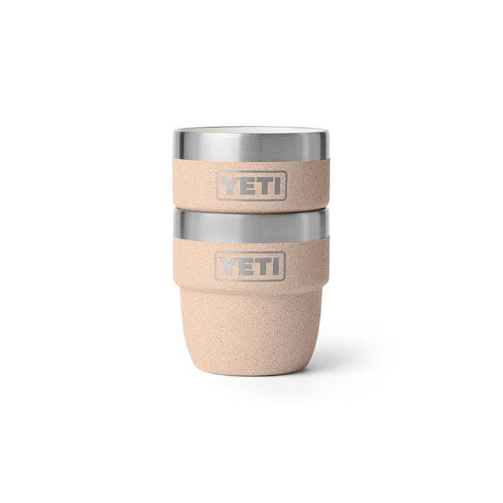 Yeti Rambler 4oz Two Pack Ceramic Lined Stackable Cups - Tahini
