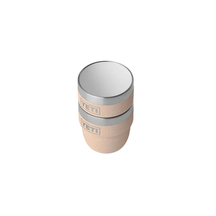 Yeti Rambler 4oz Two Pack Ceramic Lined Stackable Cups - Tahini