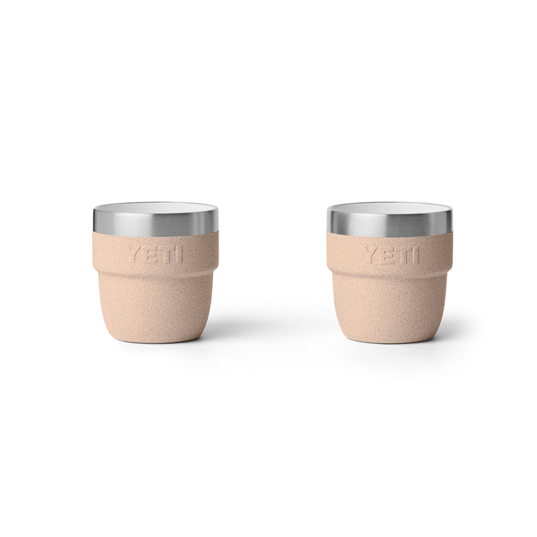 Yeti Rambler 4oz Two Pack Ceramic Lined Stackable Cups - Tahini