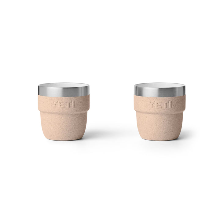 Yeti Rambler 4oz Two Pack Ceramic Lined Stackable Cups - Tahini