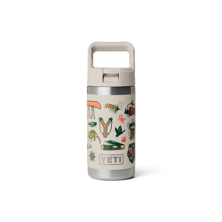 Yeti Rambler Jr 12oz Kids Bottle - Summer Graphic Cape Taupe