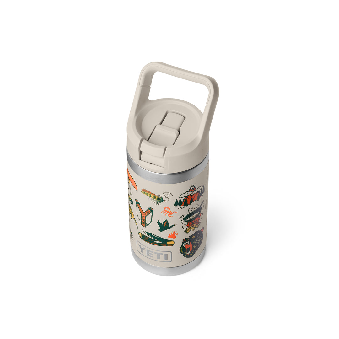 Yeti Rambler Jr 12oz Kids Bottle - Summer Graphic Cape Taupe