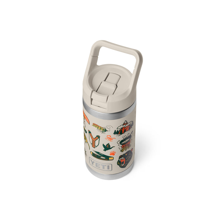 Yeti Rambler Jr 12oz Kids Bottle - Summer Graphic Cape Taupe