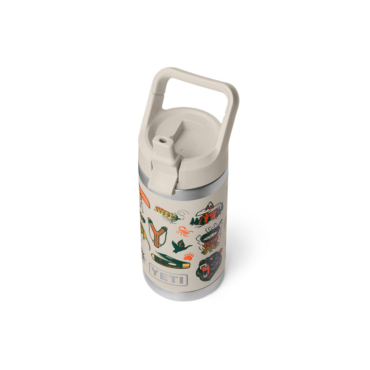 Yeti Rambler Jr 12oz Kids Bottle - Summer Graphic Cape Taupe