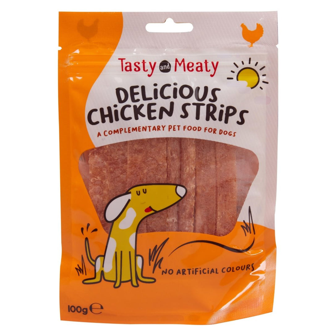 Tasty and Meaty Chicken Strip Dog Treats