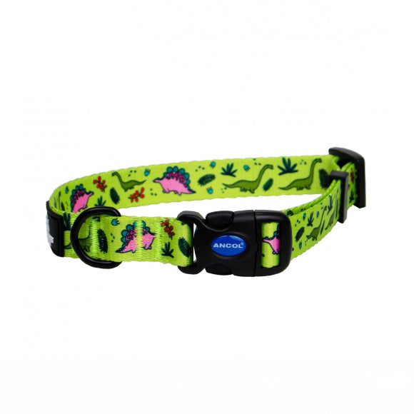 Ancol Dino Patterned Dog Collar