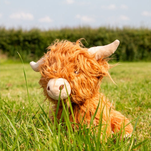 Ancol Heritage Fergus Highland Cow Dog Toy