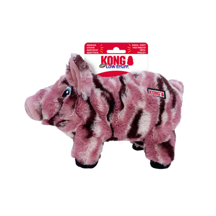 Kong Low Stuff Stripes Pig