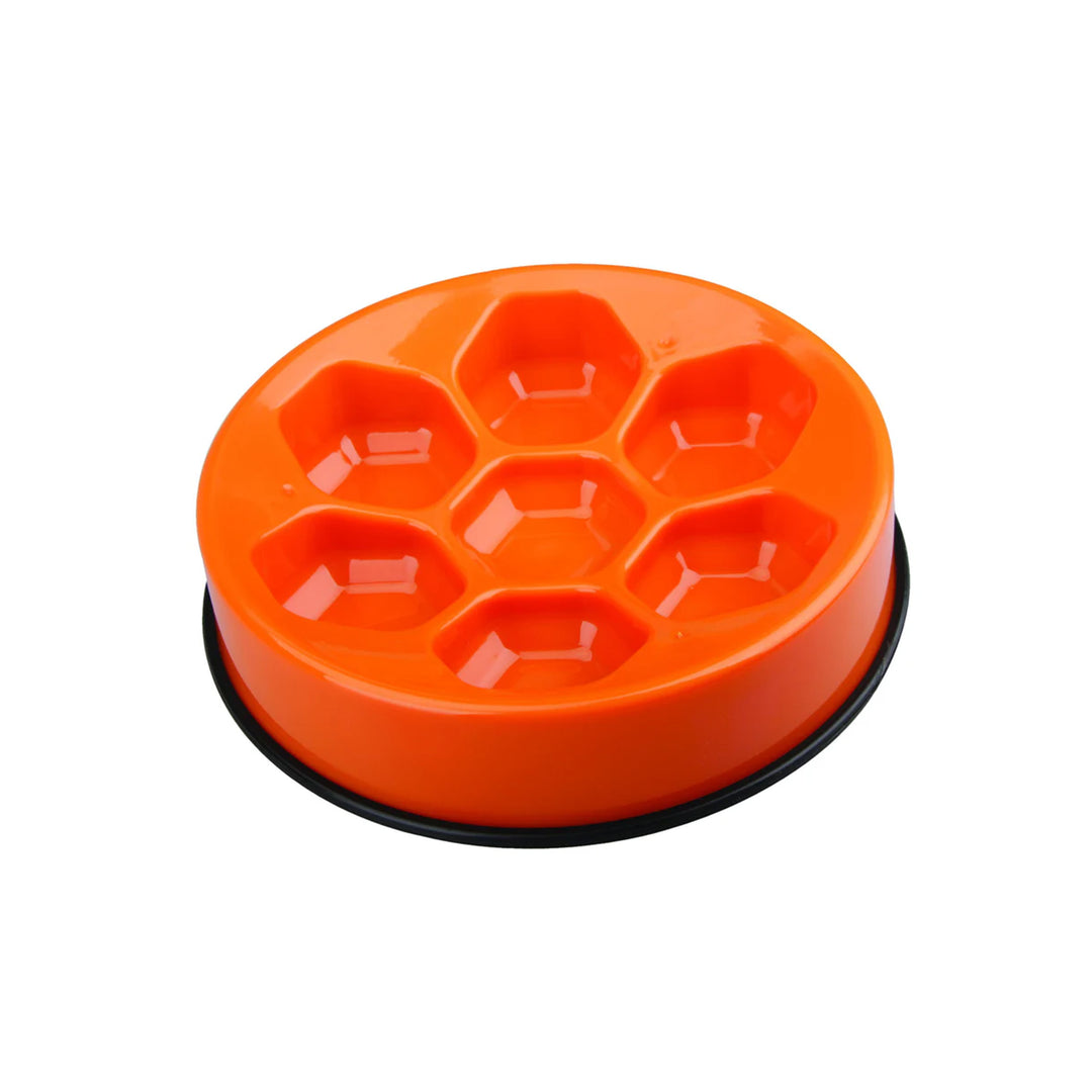 M-Pets Cavity Round Slow Feed Bowl
