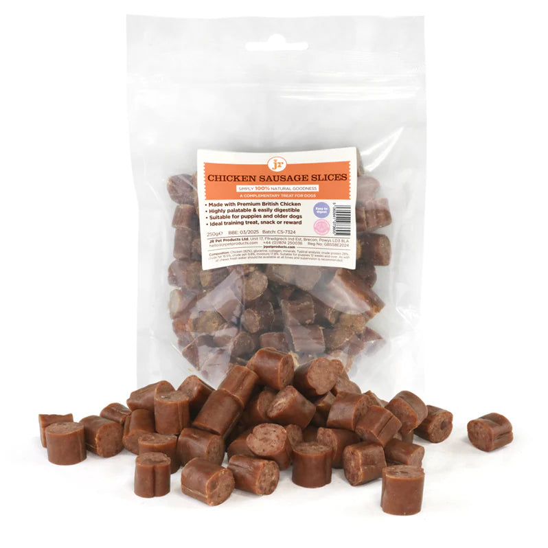 JR Pet Products Chicken Sausage Slices