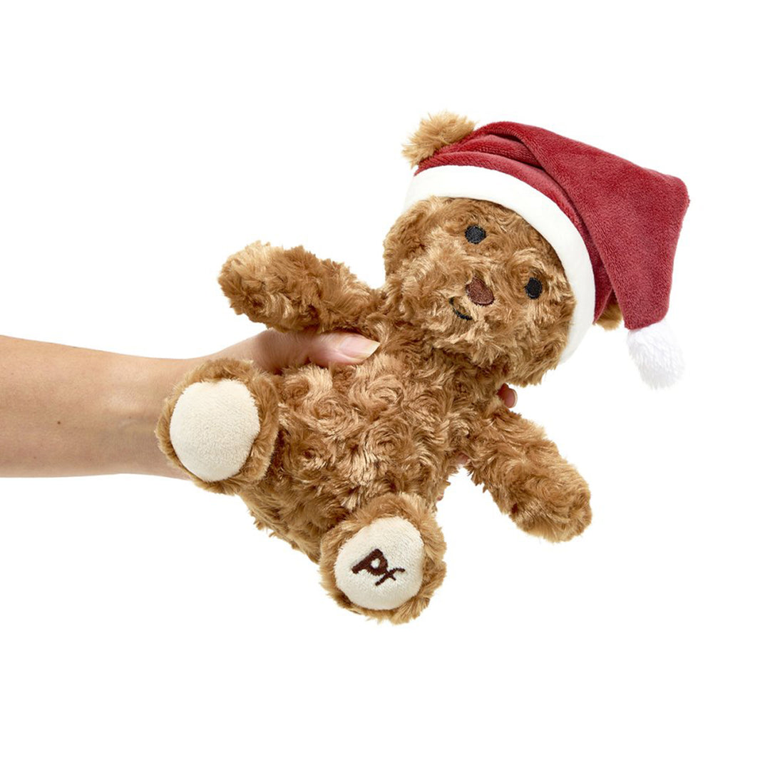 Petface Cassie Curly Christmas Teddy Plush Dog Toy