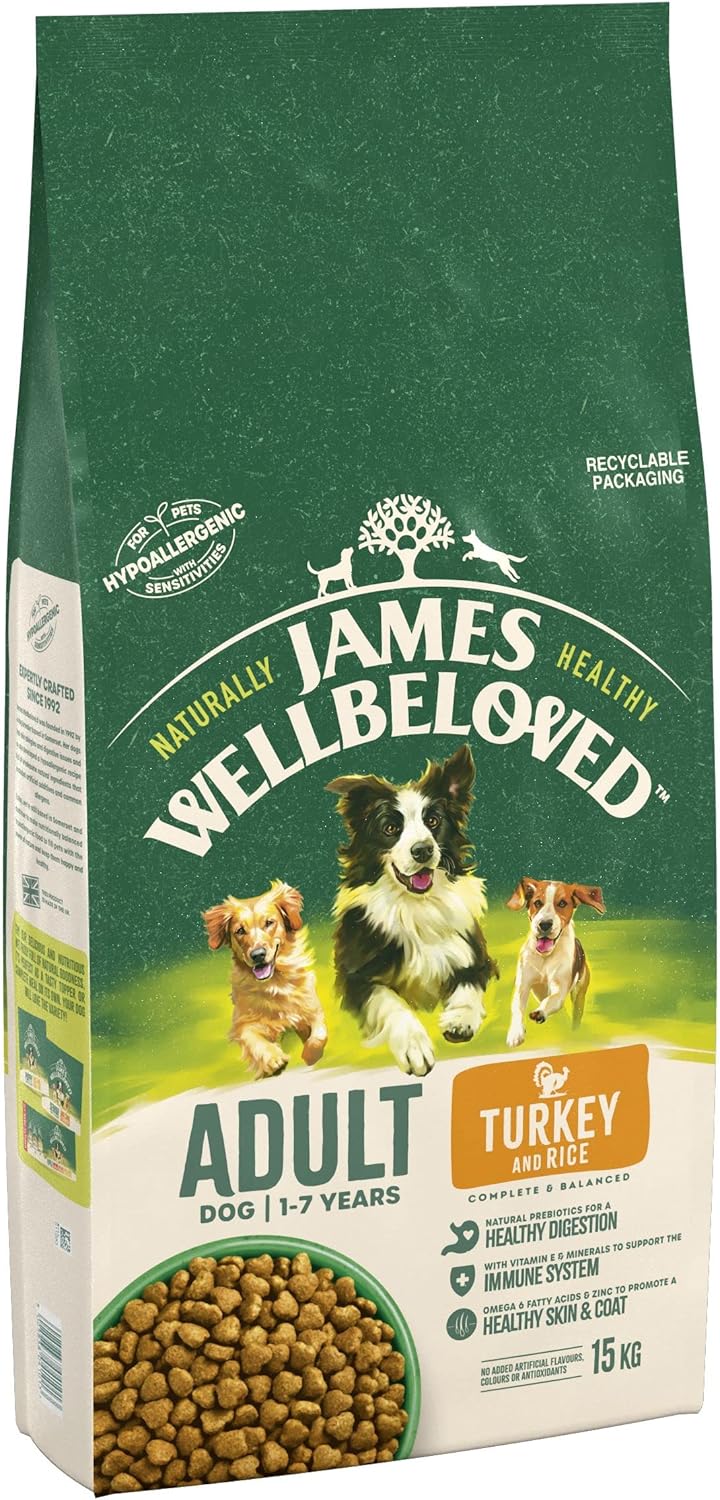 JW Dog Adult Turkey & Rice 15 kg