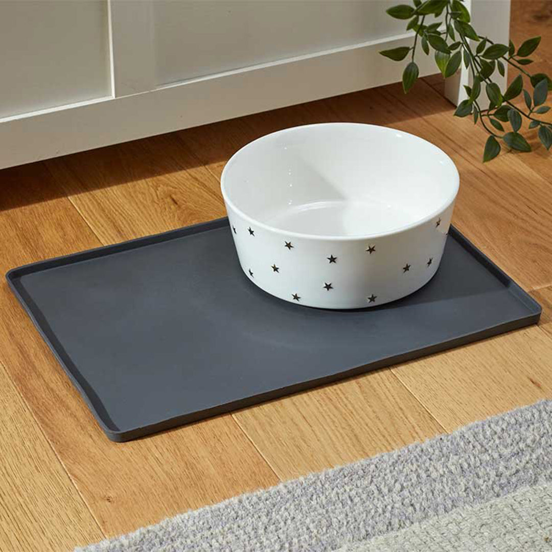 Zoon FloorGrip Feeding Mat Slate