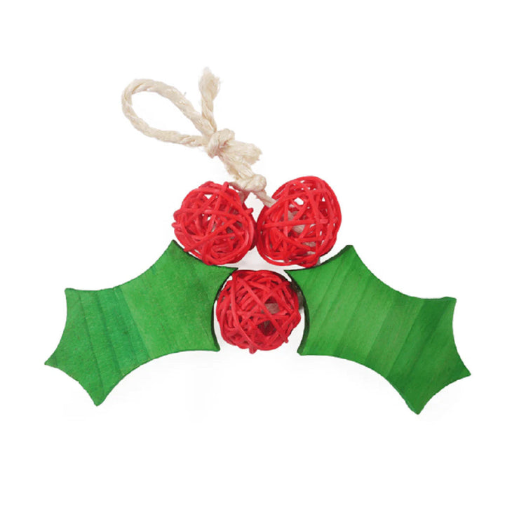 Rosewood Christmas Wooden Holly Gnaw