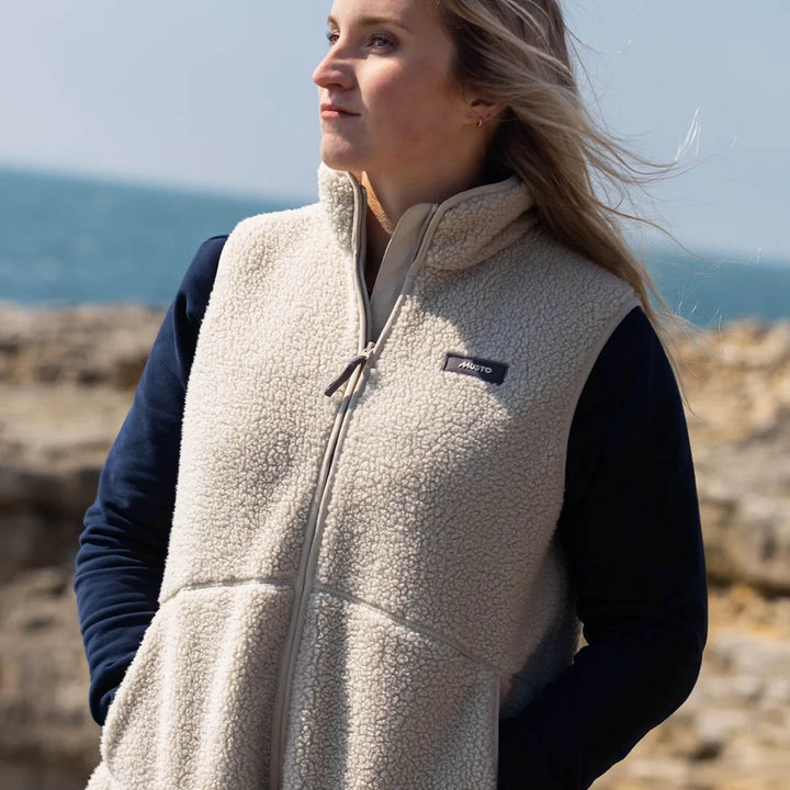 Musto Womens Cove Deep Pile Fleece Vest