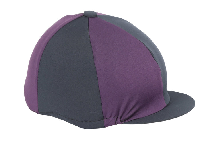 The Shires Synthetic Stretch Quartered Hat Cover in Black#Black