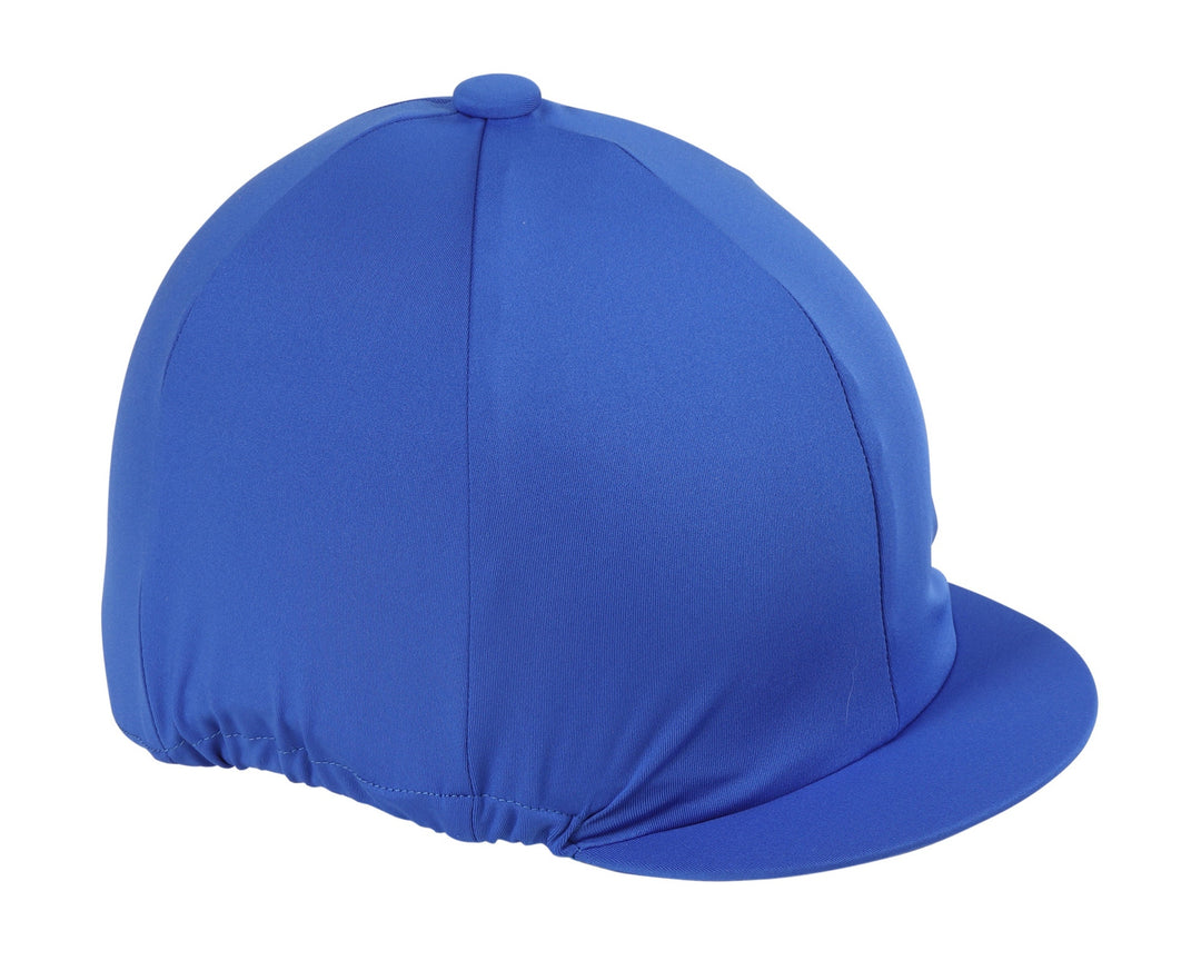 The Shires Synthetic Stretch Hat Cover in Blue#Blue