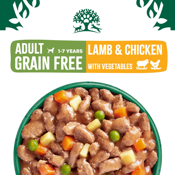 James Wellbeloved Adult Dog Grain Free Pouches with Lamb & Chicken