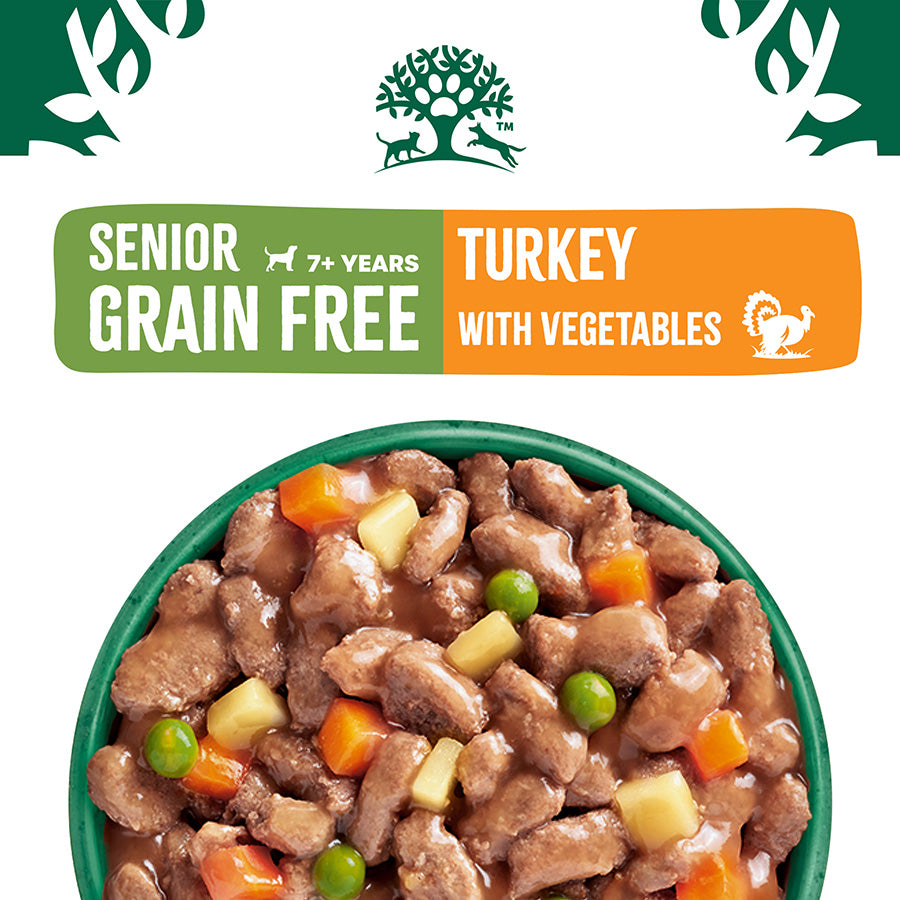 James Wellbeloved Senior Dog Grain Free Pouches with Turkey