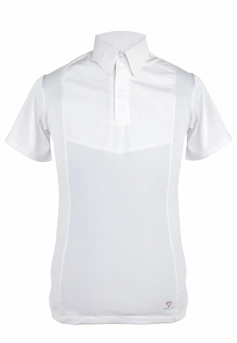 The Aubrion Mens Short Sleeve Tie Shirt in White#White