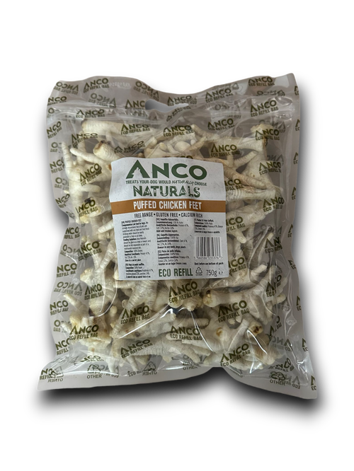 Anco Naturals Puffed Chicken Feet Eco-bag