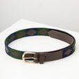 Rydale Askwith Leather Polo Belt - Olive/Berry/White