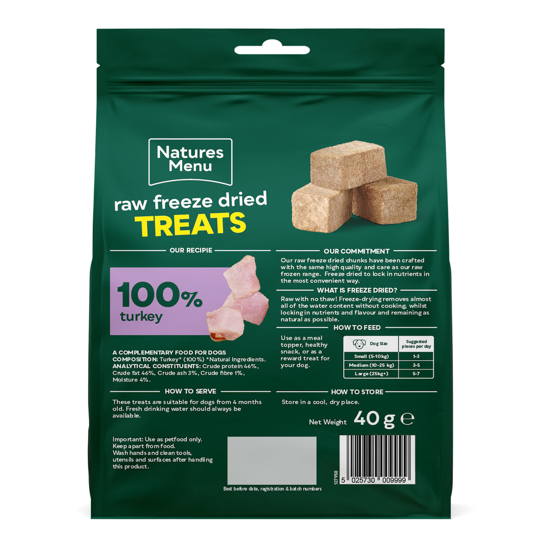 Natures Menu Freeze Dried Turkey Chunks