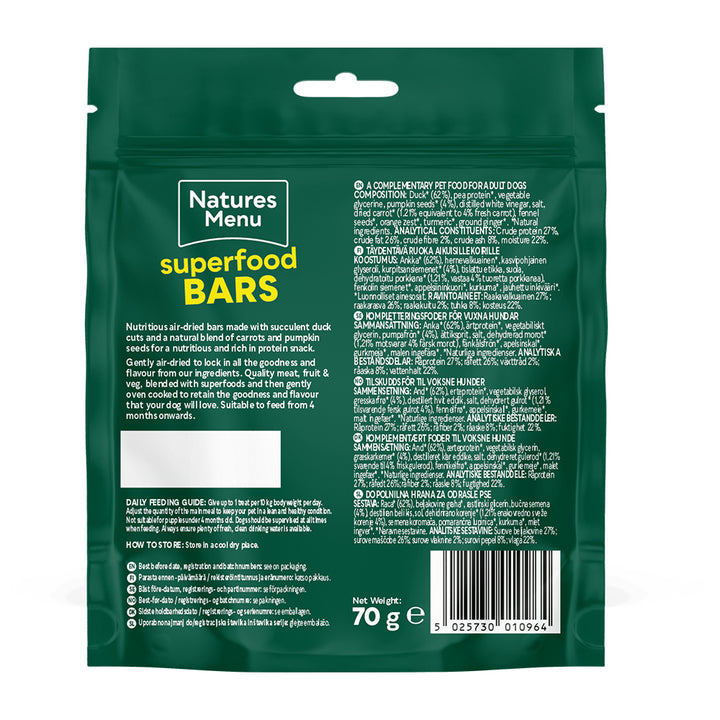 Natures Menu Duck Superfood Bars