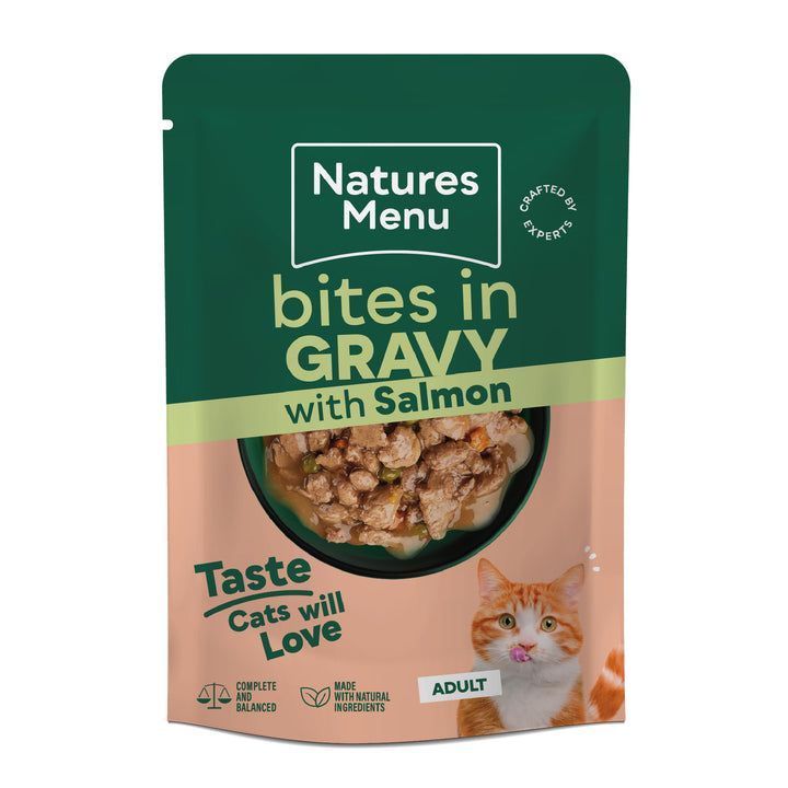 Natures Menu Cat Bites in Gravy Salmon