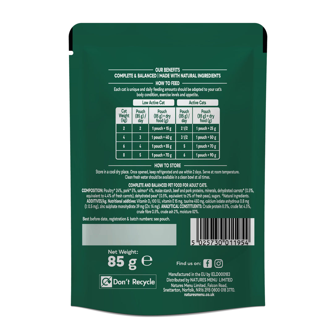 Natures Menu Cat Bites in Gravy Salmon