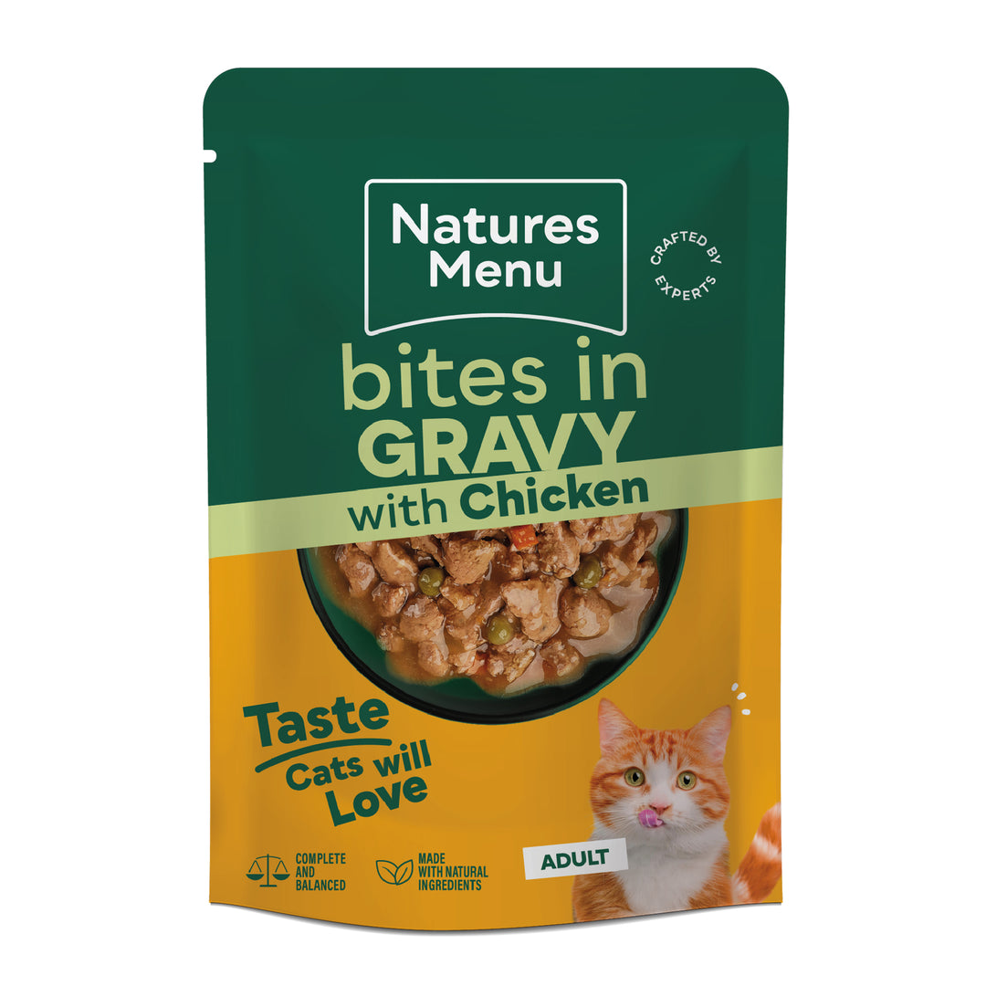 Natures Menu Cat Bites in Gravy Chicken