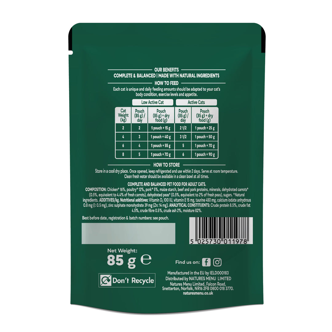 Natures Menu Cat Bites in Gravy Chicken