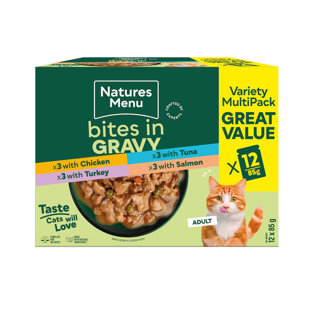 Natures Menu Cat Bites in Gravy Multi Pack