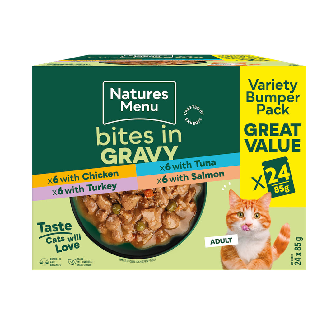 Natures Menu Cat Bites in Gravy Multi Pack