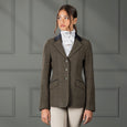 The Aubrion Ladies Saratoga Tweed Jacket in Green#Green