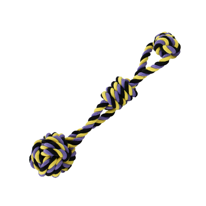 Ancol Playtime Tricoloured Jumbo Rope Ball Tug