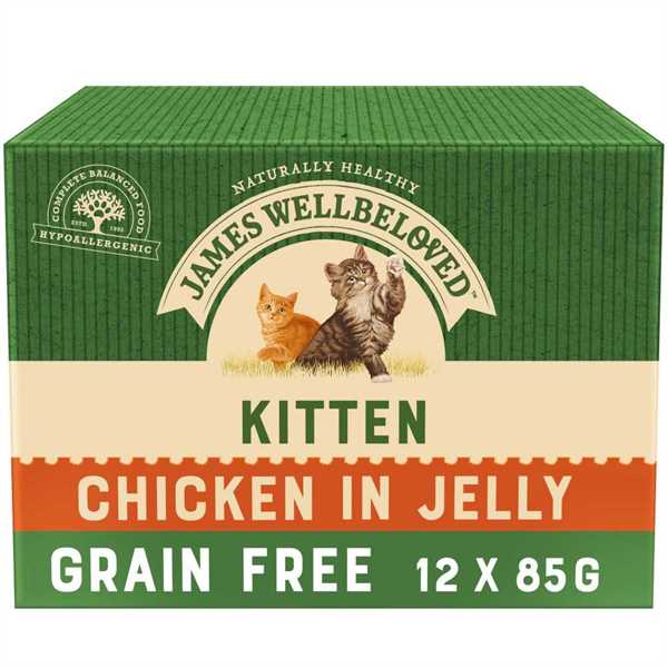 James Wellbeloved Kitten Grain Free Pouches with Chicken