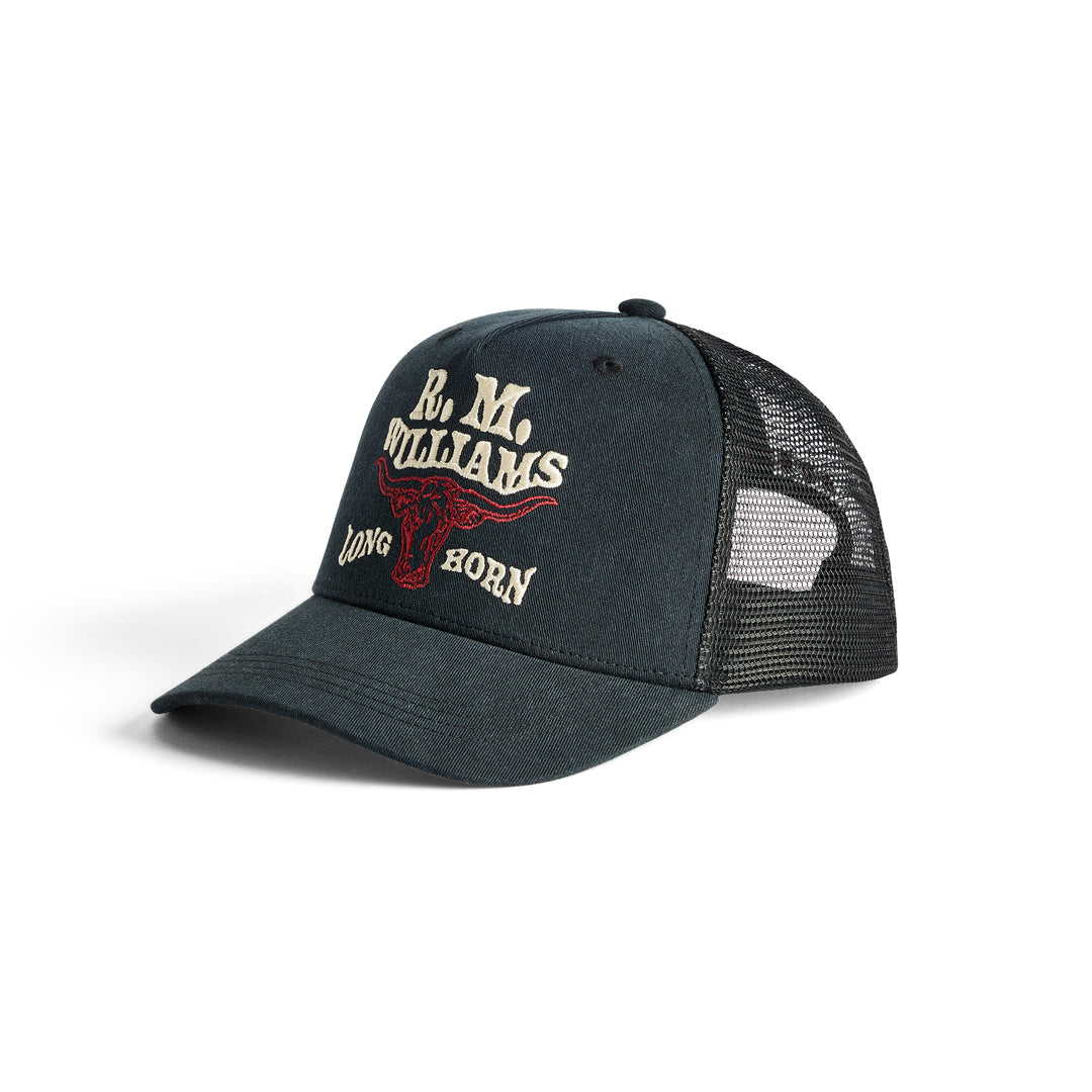 R M Williams Mens RMW Longhorn Trucker Cap