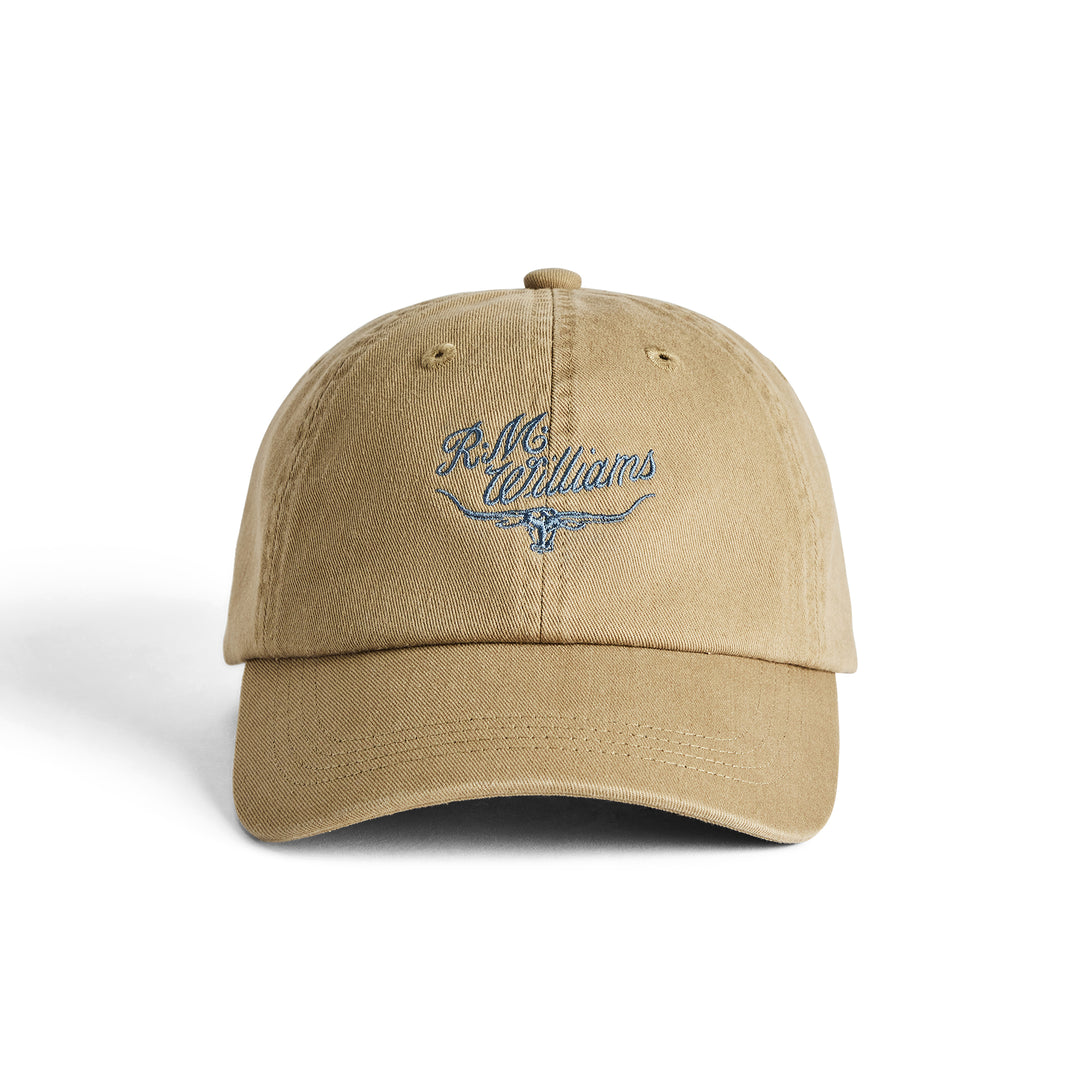R M Williams Mens Script Longhorn Cap