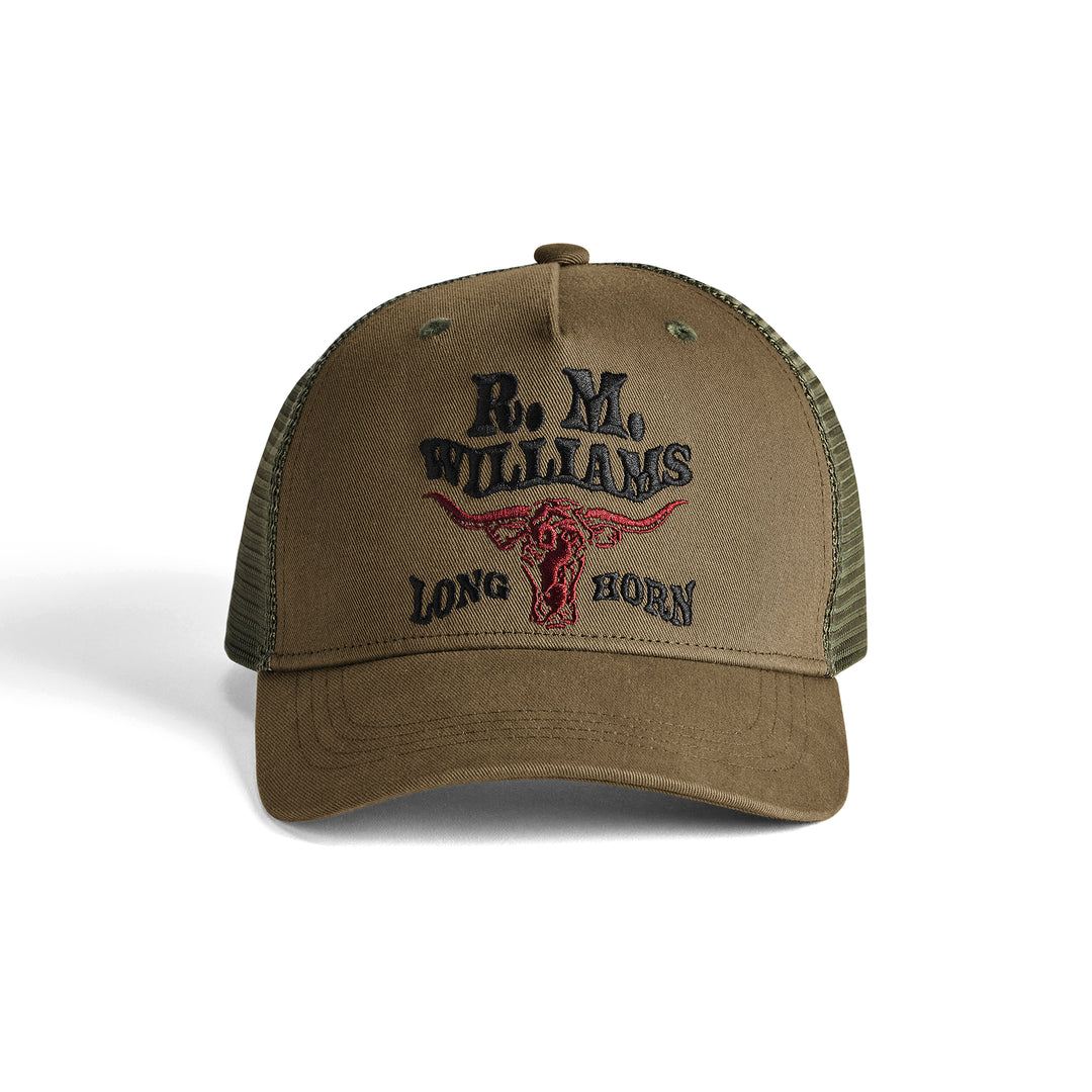 R M Williams Mens RMW Longhorn Trucker Cap